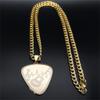 Hip Hop Guitar Bass Note Necklace Stylish Pendant Necklace for Music Lovers