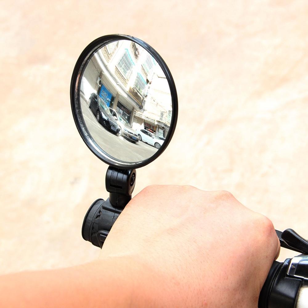 5cm/8cm 1 PC/2PCS  360 Degree Rotating Bicycle Rearview Handlebar Mirrors Cycling Rear View MTB Bike Silicone Handle Rearview Mirror