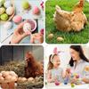 10-40PCS EasterWoodenEgg DIY Painting Set Realistic Imitation Eggs for KidsCreative DoodleToysFarmhouse Decor Wood Bead Ornament