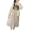 Summer French Bellflower Retro Midi Dress - Waist-Slimming Korean Style for Women & Students