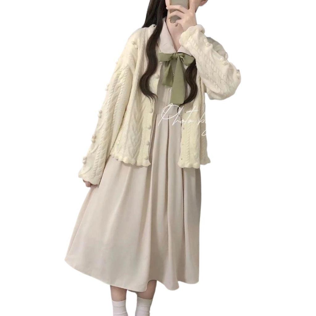 Summer French Bellflower Retro Midi Dress - Waist-Slimming Korean Style for Women & Students