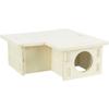 Maison Emboitable 3 Chambres 30 X 12x 30 Cm Pour Grands Hamsters, Dègues - Trixie
