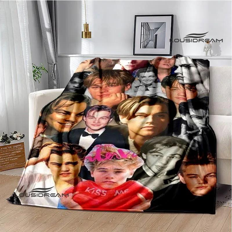 Coperta stampata Titanic Leonardo DiCaprio Coperta calda morbida e confortevole per casa viaggio letto coperta da picnic regalo di compleanno