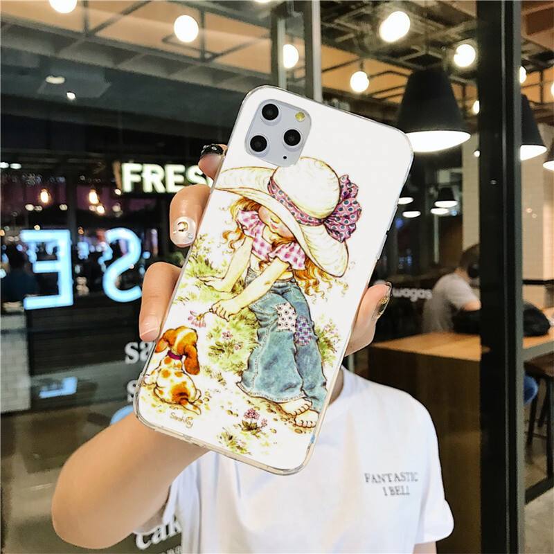 Urocze etui na telefon Sarah Kay dla iphone 12 pro max 11 pro XS MAX 8 7 6 6S Plus X 5S SE 2020 XR cover