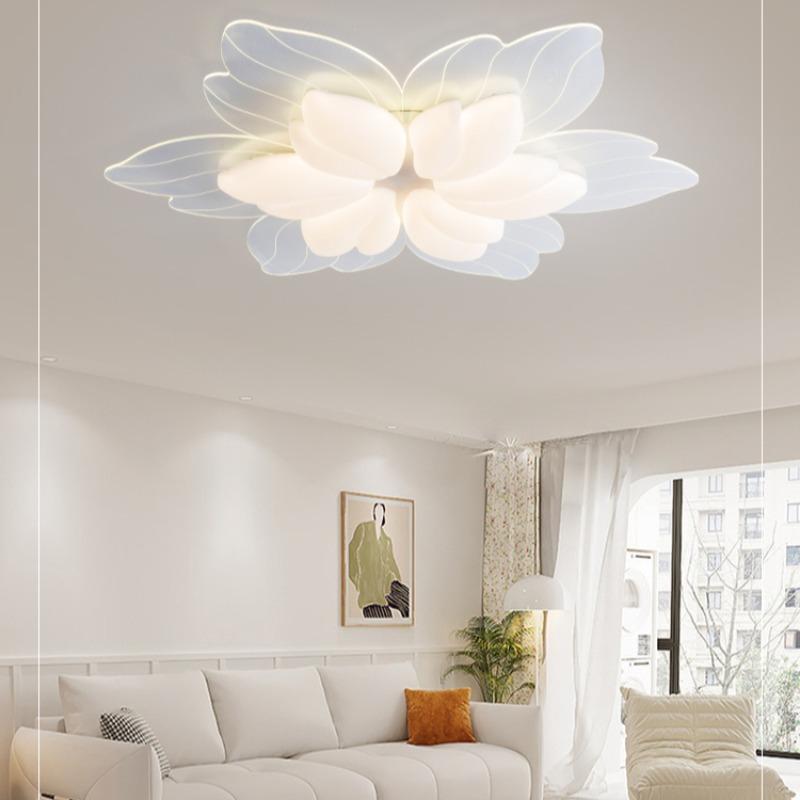 Living Room Lamp Modern Simple Atmosphere Master Bedroom Lamp Cream Wind Petal Room Ceiling Lamp