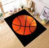 Basketball Print Area Rug – 3D Basketball Themed Carpet – Non-Slip Soft Floor Mat for Kids Bedroom Playroom & Sports Fan Decor