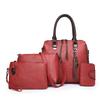 New women's bag, retro messenger bag, fashion child and mother bag, oily leather shoulder four-piece set, women's handbag.
