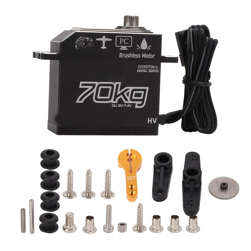 GX3370BLS 70KG Digital Servo for SCX10 1 8 1 10 RC Car IP67 Waterproof Steering Servo
