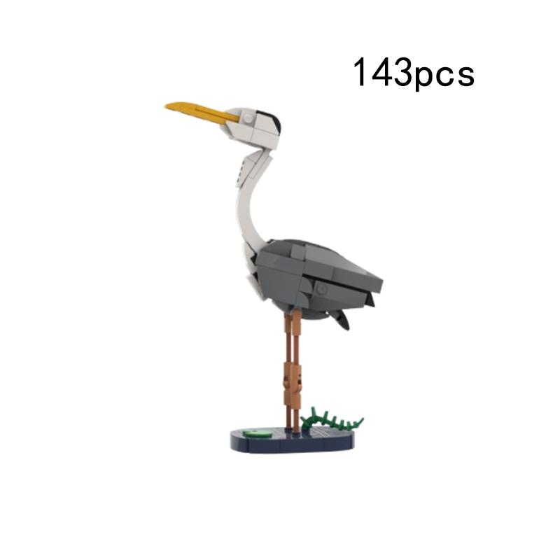 Spot MOC-183592 Animal Bird Pheasant Kingfisher Diving Robin Small Particle Assembling Building Block Model Toy Gift