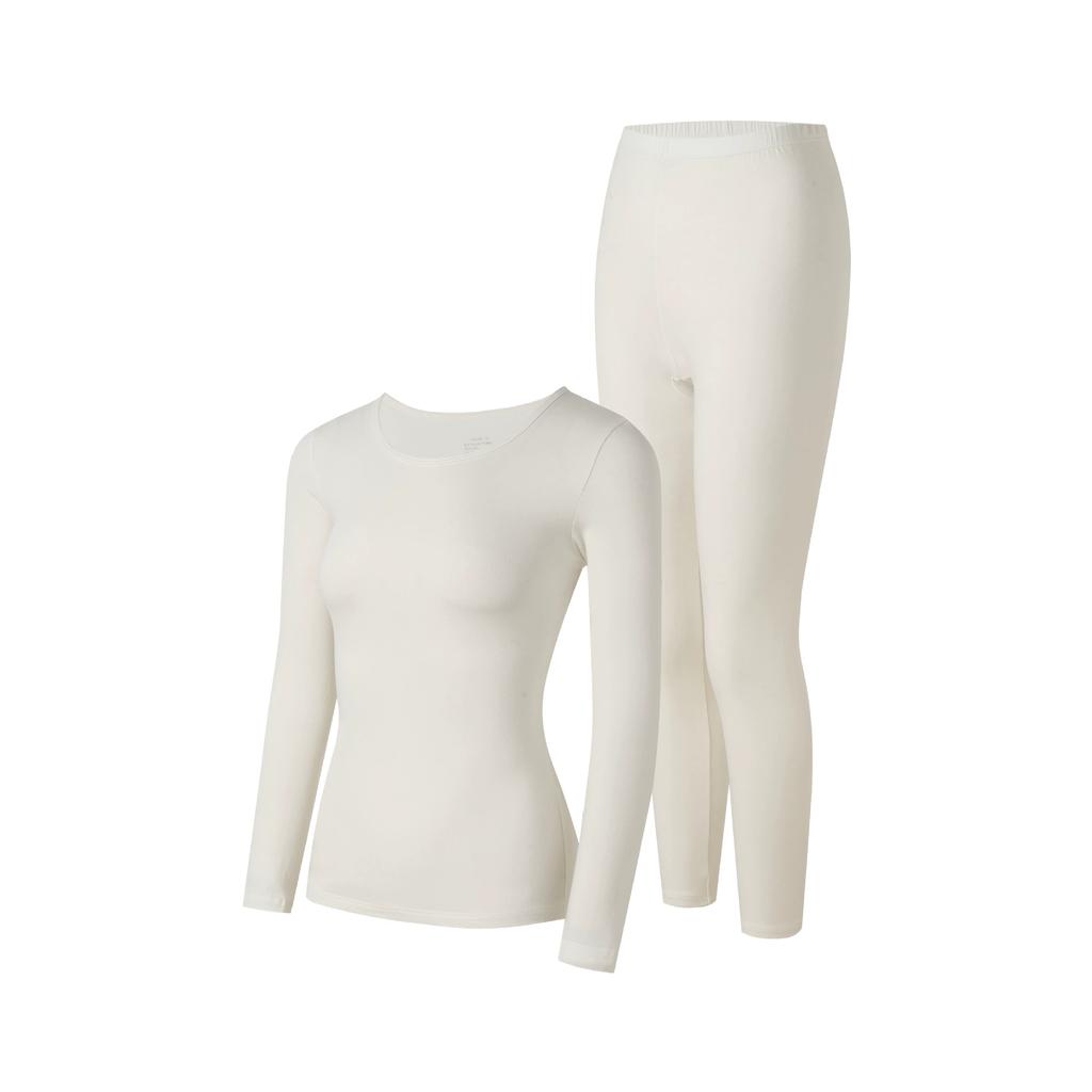 Damen Thermounterwäsche Sets Lange Unterhosen mit Polyesterfutter Winterwärme zum Skifahren & für kaltes Wetter