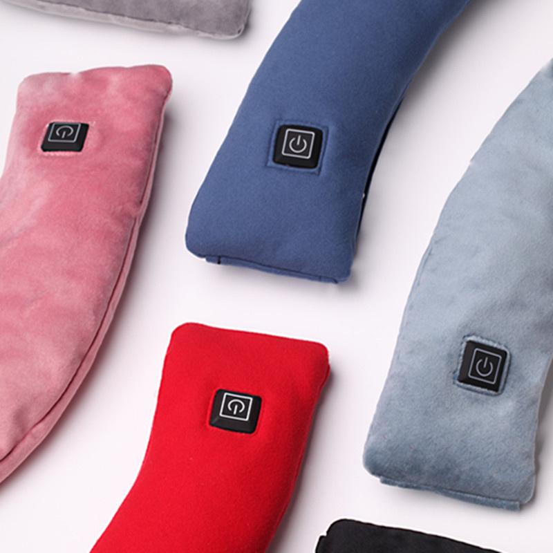 Men Women Electric Shawl Super Warmer Winter Soft Heated Scarf Neck with USB