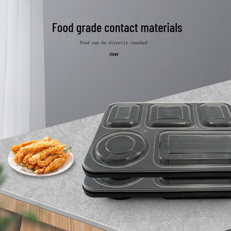 Jianmei Box King 5-Compartment Disposable Meal Prep Containers