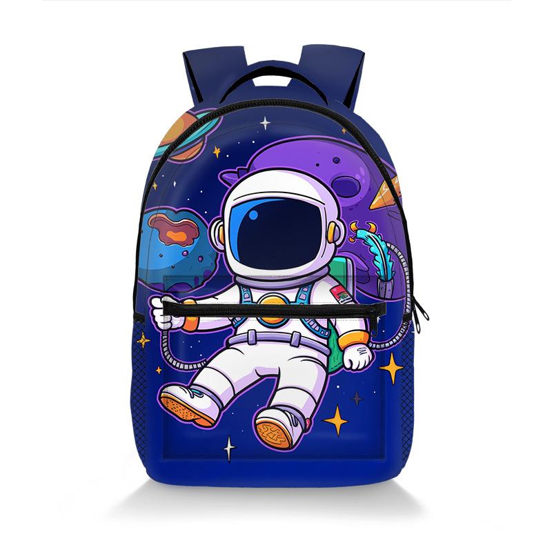 Luxury Popular Novelty Astronauts Student Bookbag Notebook Backpacks 3D Print Oxford Waterproof Boys/Girls Travel Backpacks