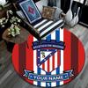Custom Name Atletico de Madrid Round Area Rug,Carpet Rug for Living Room Bedroom Sofa Playroom Decor,Non-slip Floor Mat