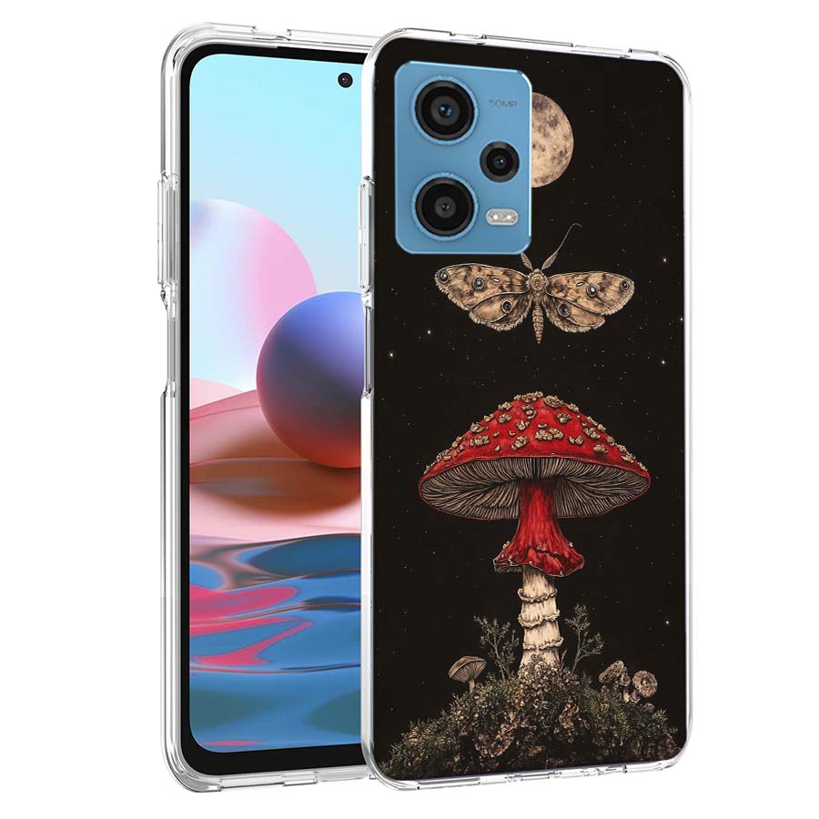 Colorful Mushroom Phone Case For Redmi Note 13 12 14 15 Pro Plus 13R 11 11T 11E 11S 10 Pro 10S 9 9S Cover Cell Clear TPU Capa Ca