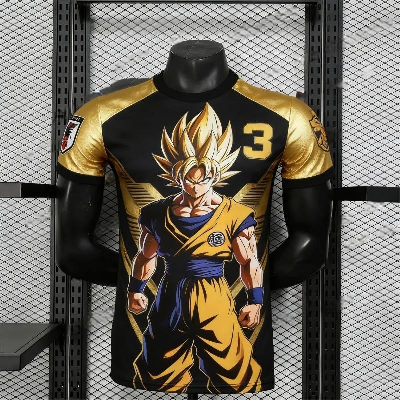 FamilyMatching 2026 Men's Sportswear T-shirt, Men's Fitness & Football Breathable T-shirt, Dragon Ball Z Goku Rugby Jersey