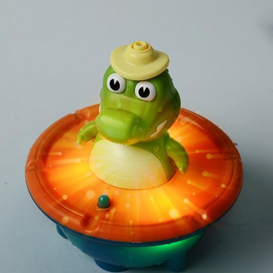 Automatic Spraying Crocodile Bath Toy LED Light & Rotating Shower Head Fun Bathtub Fountain Toy for Boys Girls