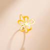 Xiaomi Skyrim Stainless Steel Flower Ring Women Gold Color Aesthetic Bohemian Ring Wedding Engagement Jewelry Gift Wholesale