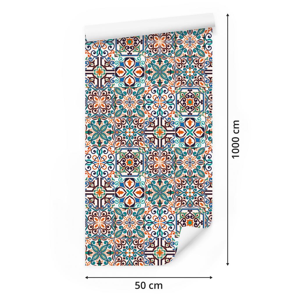 Mosaic Wallpaper Pattern and Tile Imitation for Living Room and Bedroom 50x1000