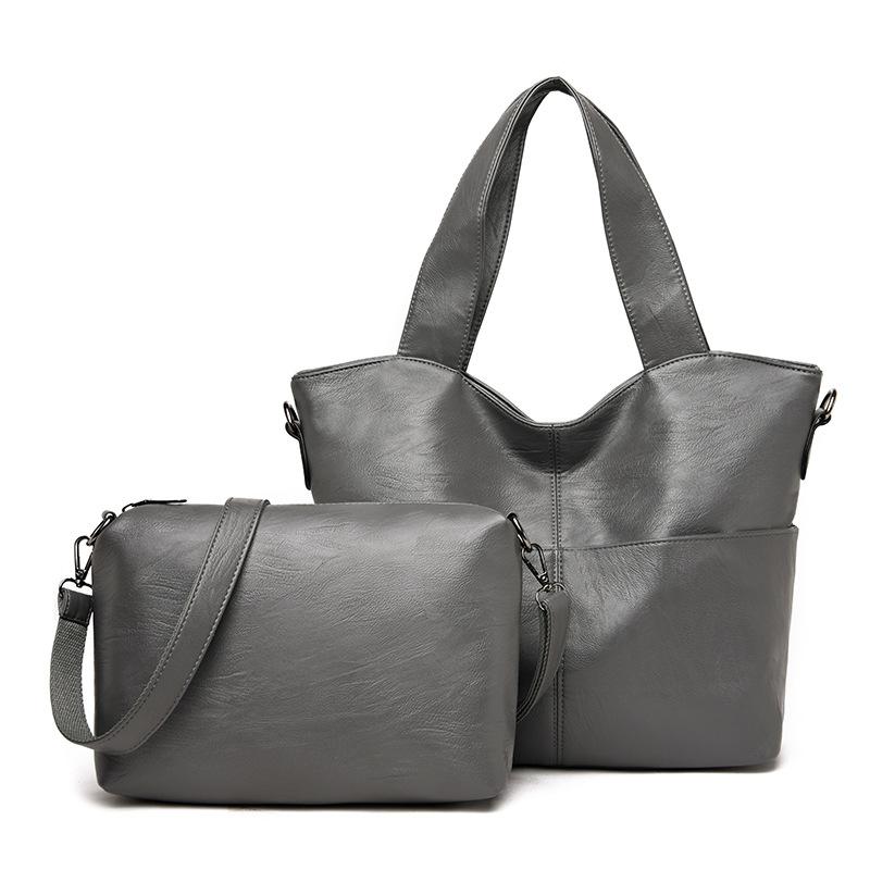 High-quality Soft Leather Women's Handbag Large Capacity Mid-bag Inner Liner Can Be Used Separately for Autumn and Winter New Women's Bag