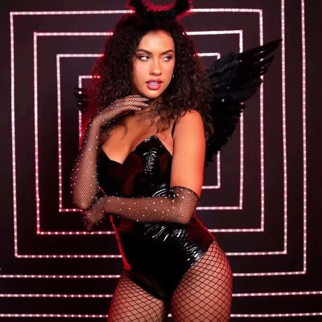 Europeiske og amerikanske mote diamant skinnende nettinghansker sexy fiskenetthansker fargediamant Halloween karnevalshansker