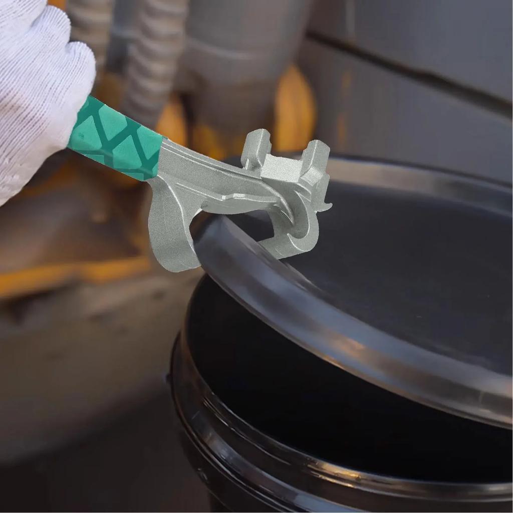 Easy Carry Can Opener Tool Can Opener Multi-functional Tool Green Silver Drum Wrench Safe And Reliable 1-piece Design