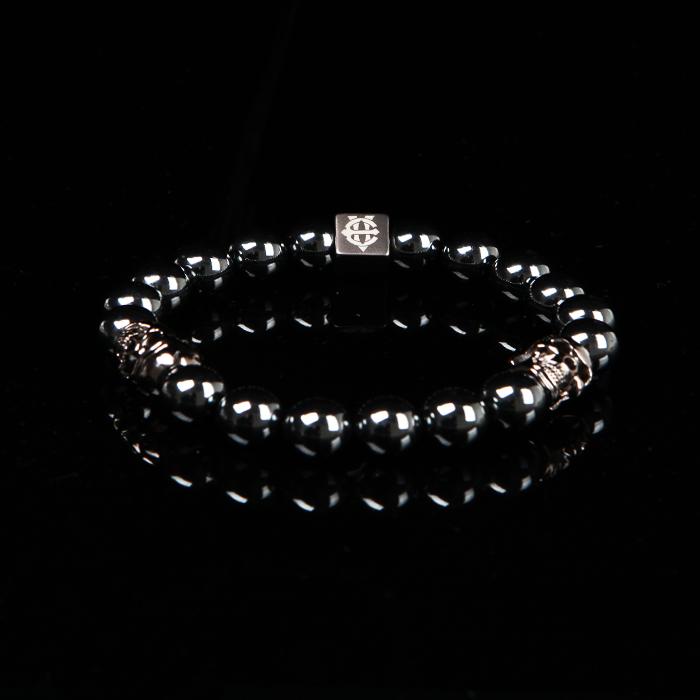 Eightvolume Ev 2Skull Bead Bracelet(Nickel)