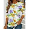 Women's Long Sleeved Loose Round Neck Top