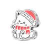 Christmas Original Copper Charms Snow Santa Claus Earrings Beads Fit Necklace Bracelets Diy Gifts Fine Jewelry