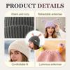 Wear Resistant LED Glowing Hat Solid Color Knit Hat  for Women Girls Parent-Child Style