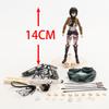 Figma 207 Eren Jaeger 203 Mikasa Ackerman 213 Levi Action PVC Figure Model Ornament Toy Collection Gift