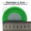 1Pc 6.5CM 16G 15 Colour Threaded Soft Silicone Cup Bottom Cover Wear Resistant Ring Sleeve Sheath Anti Slip Good Toughness