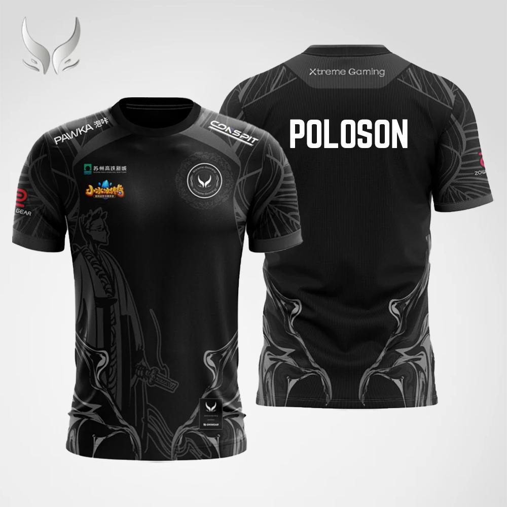 Nuova T-shirt Traspirante a Maniche Corte Stile Ufficiale per i Membri del Club di E-sport Xtreme Gaming, Personalizzabile, Regalo per i Fan
