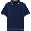 Polo SS24 Small Pony Logo Embroidered Short Sleeve Reversible Knit Sweatshirt Men Sweatshirt MNPOKNI1N820273-410