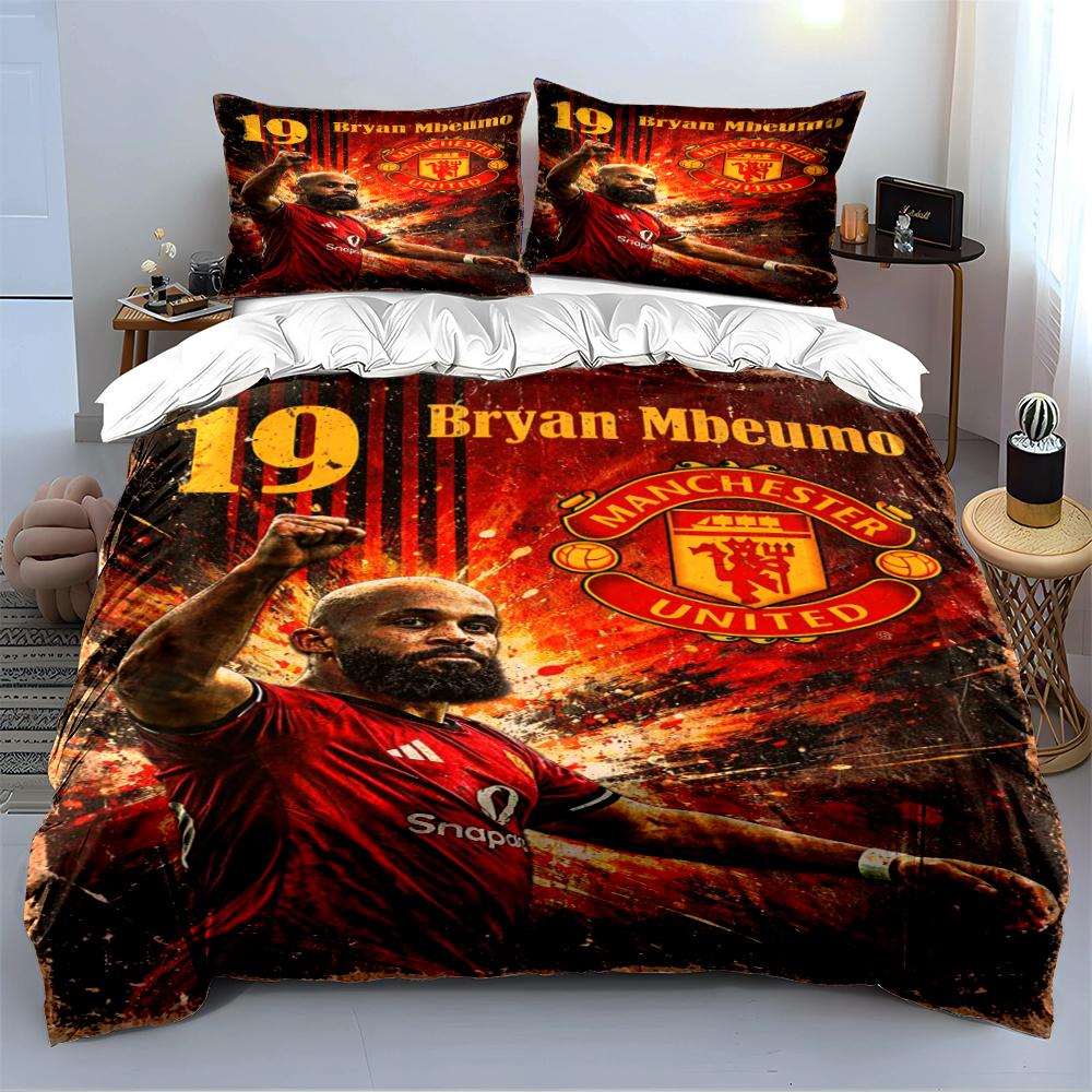 "Soccer Theme Bedding Set" Bedding Duvet Cover Set Duvet Cover Pillowcases Home Decor (1 * Duvet Cover 2 * Pillowcases, without duvet insert)