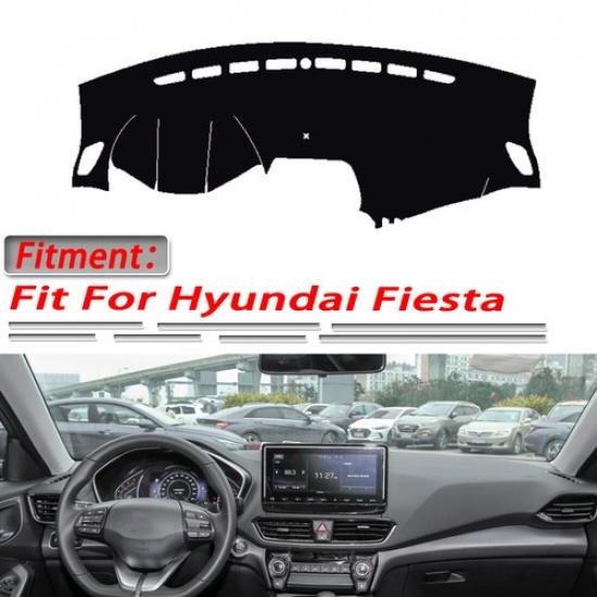 Лучший чехол DashMat на приборную панель, противоскользящий, защита от солнца. Подходит для Hyundai Fiesta