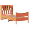 Solid Wood Bed Without Mattress Wax Brown 75 X 190 Cm Pine Wood