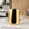 Precision Pouring Spout Frothing Cup Stainless Steel Milk Pitcher, Professional Latte Art with Fancy Coffee Making Instrument Measurement Scale,