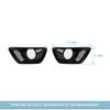 BAWA Car Front Fog Light Decoration Cover For Chevrolet Colorado 2014 2015 2016 2017 2018 Light Lamp Exterior Accessories