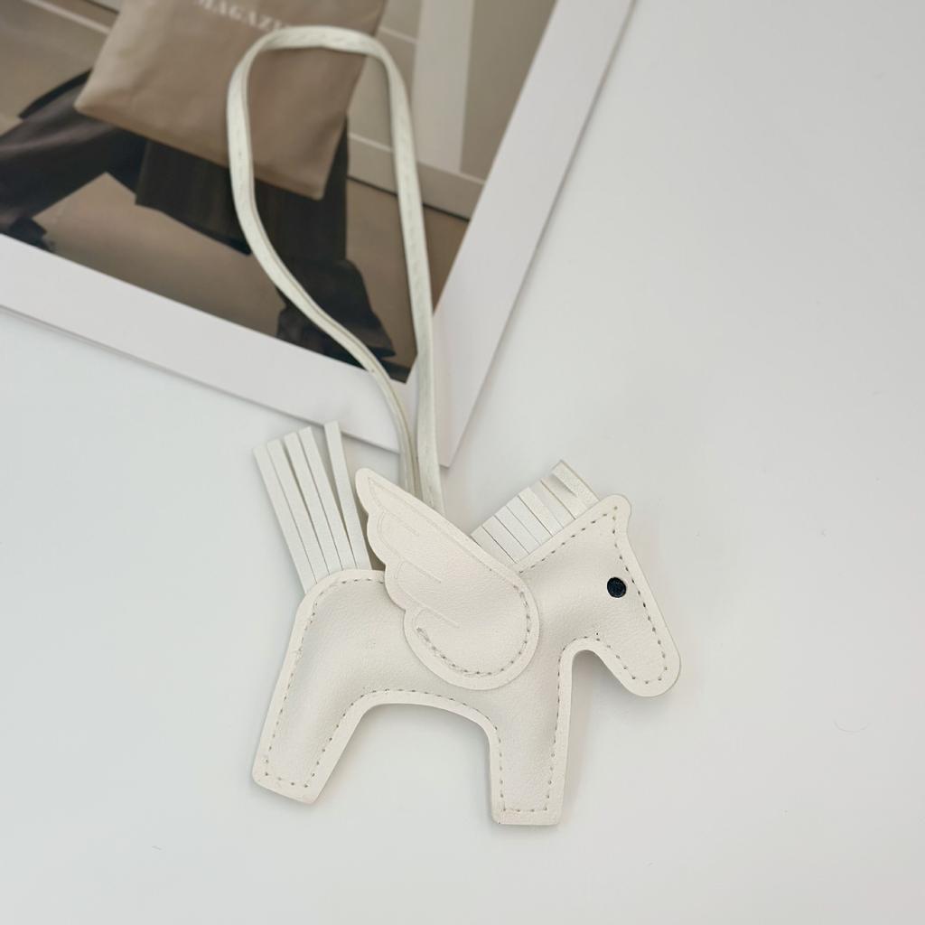 Little Pegasus pendant pu leather platinum bag Kelly bag pendant keychain bag pendant gift schoolbag Pony pendant