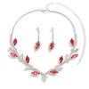 Leaf Flowing Fringe Necklace - Luxury Court Style Choker - New Retro Elegant Accessories Set for Women