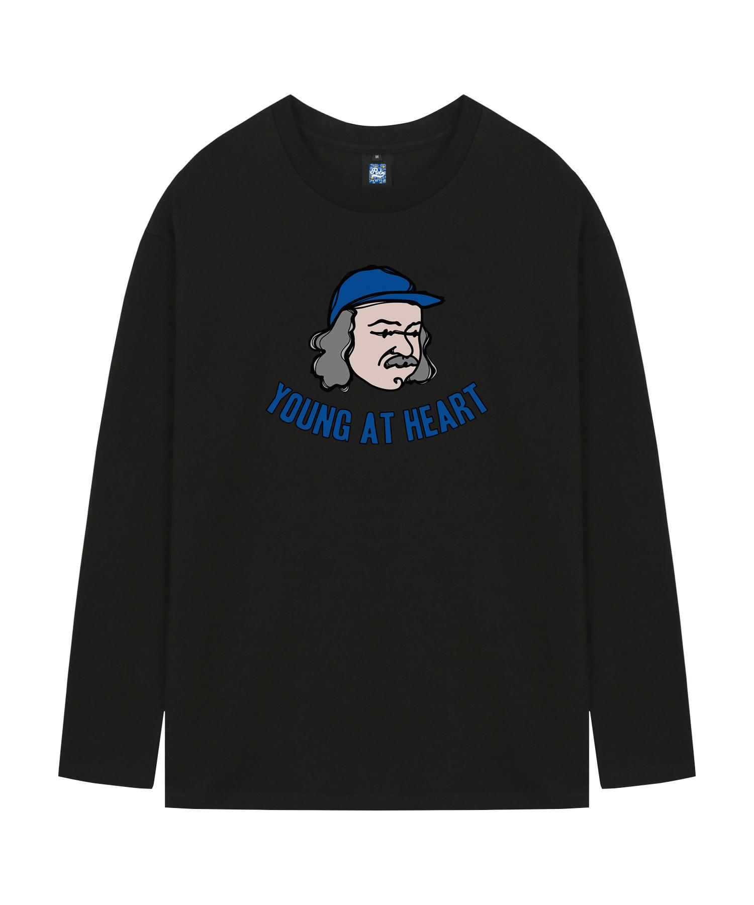 Radineo Young At Heart Black Long Sleeve T-Shirt L