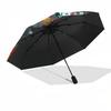 1pc My Hero Academia: Izuku Midoriya & Katsuki Bakugo Outdoor Umbrella - Automatic Opening/Closing, Portable 3-Fold Design with 8-Rib Iron Frame - Per