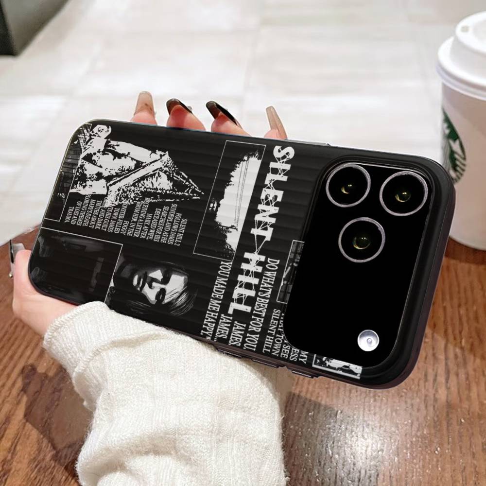 

Horror Games S-Silent H-Hill For IPhone 15 16 17 14 13 12 11 Pro Max 16E 16 Plus 17 Air Corrugated Shockproof Phone Cover iPhone 15pro max