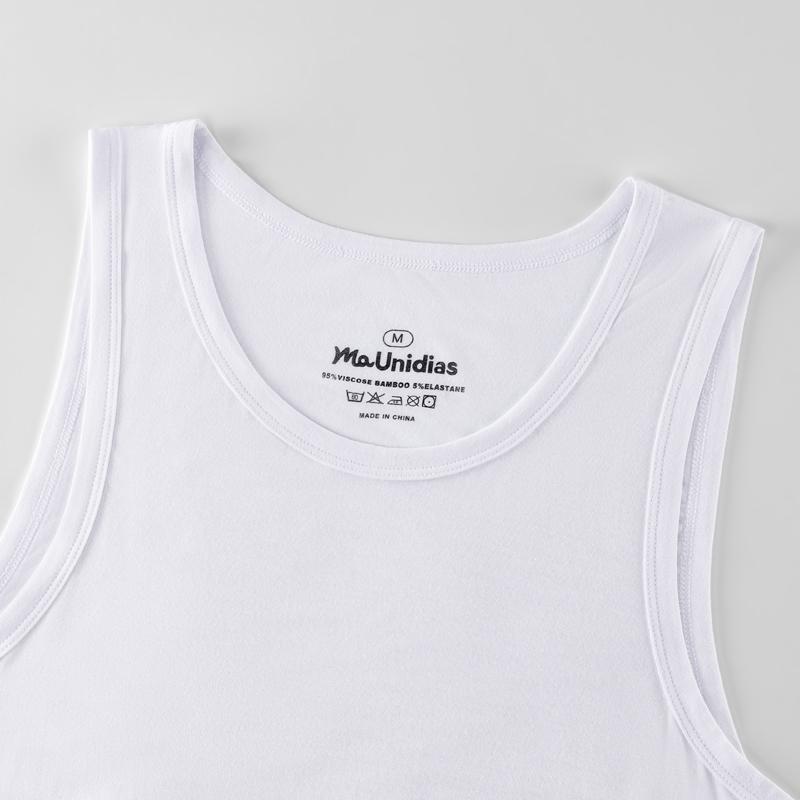 3 buc/pachet Culoare solidă Maiou bărbătesc fără mâneci Tricouri de corp bărbătești Vestă bărbătească Tricou de sală Fibră de bambus de înaltă calitate Maiouri bărbătești Sport