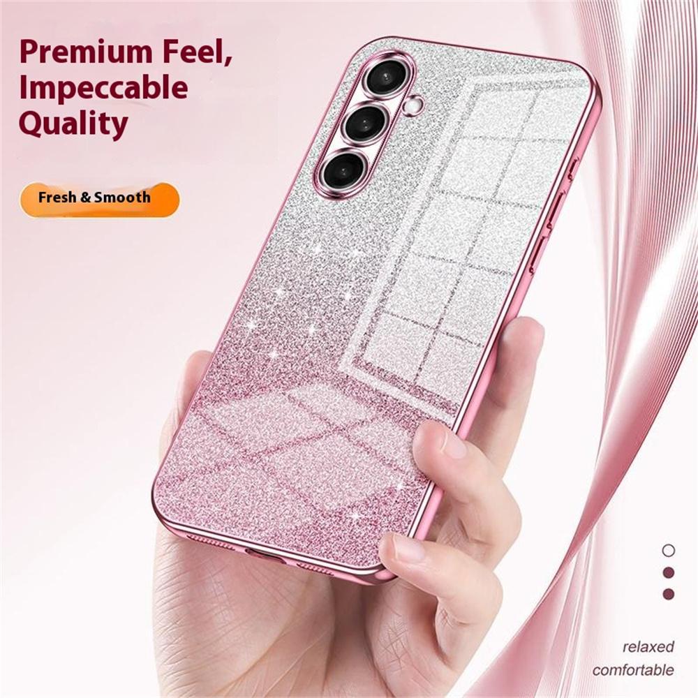 Phone Case For Samsung Galaxy A15 5G / A15 4G Electroplating Gradient Glitter TPU Phone Cover