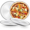 Stainless Steel Pizza Tray Set Of 4 - Round Pizza Baking Trays (26 Cm)  - RiRi