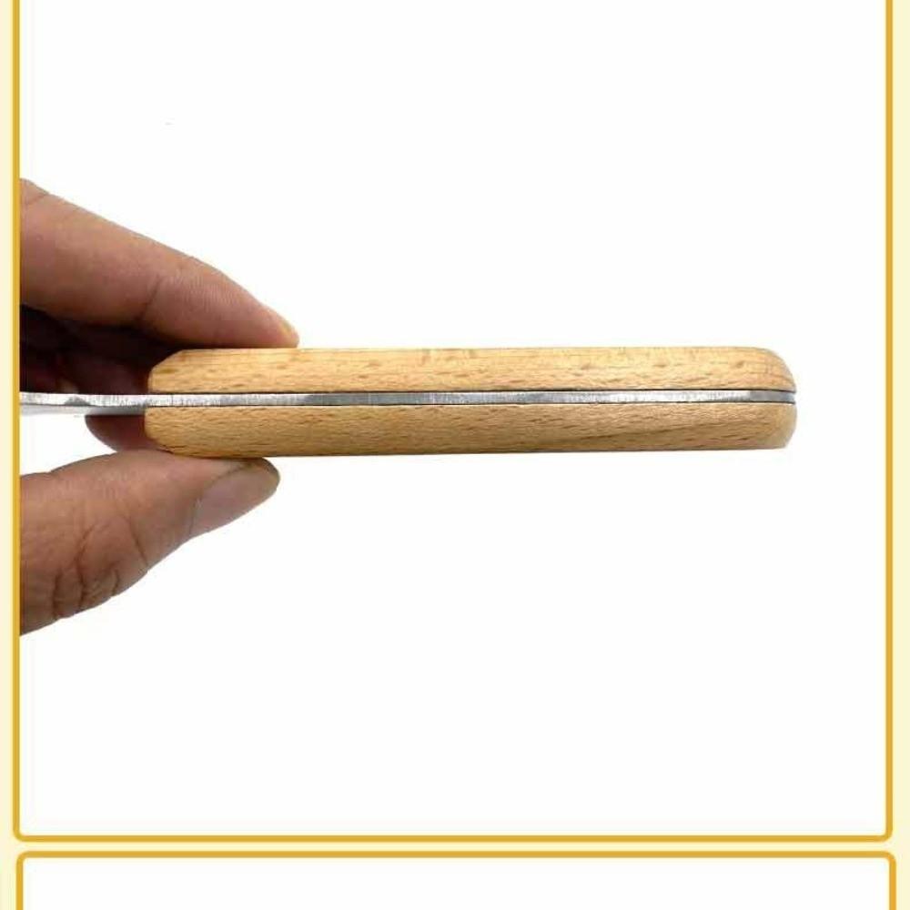 Wooden Handle Coconut Planer Stainless Steel Coconut Milk Making Tools Fruit Spoon Planer  Home