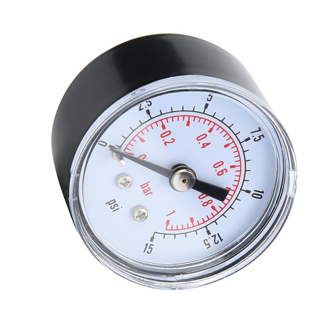 Mechanical Pressure Gauge for Air Oil Water 1 8inch BSPT Back Connection (0 15psi 0 1bar)