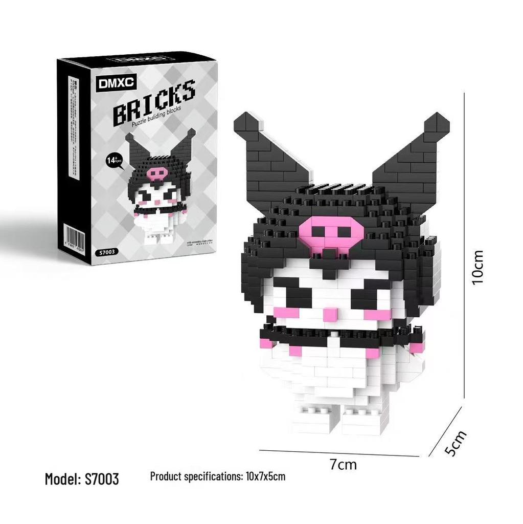 Kuromi and My Melody Compatible Building Blocks for Girls - Sanrio-Inspired Toys
